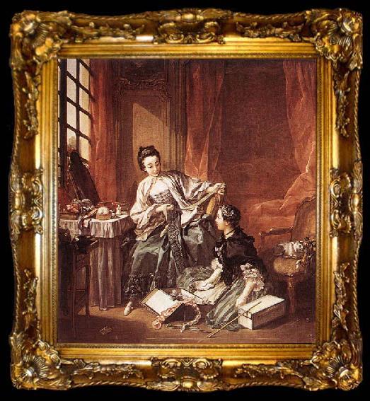 framed  Francois Boucher The Milliner, ta009-2